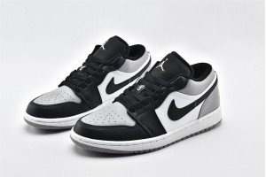 Air Jordan 1 Low White Atmosphere Grey Black 553558 110 Mens Shoes  